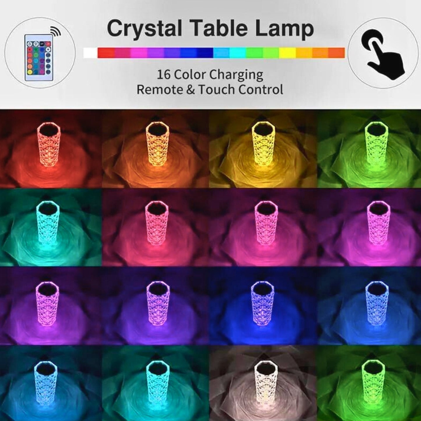 Crystal Glow Lamp π - VendoraGoods
