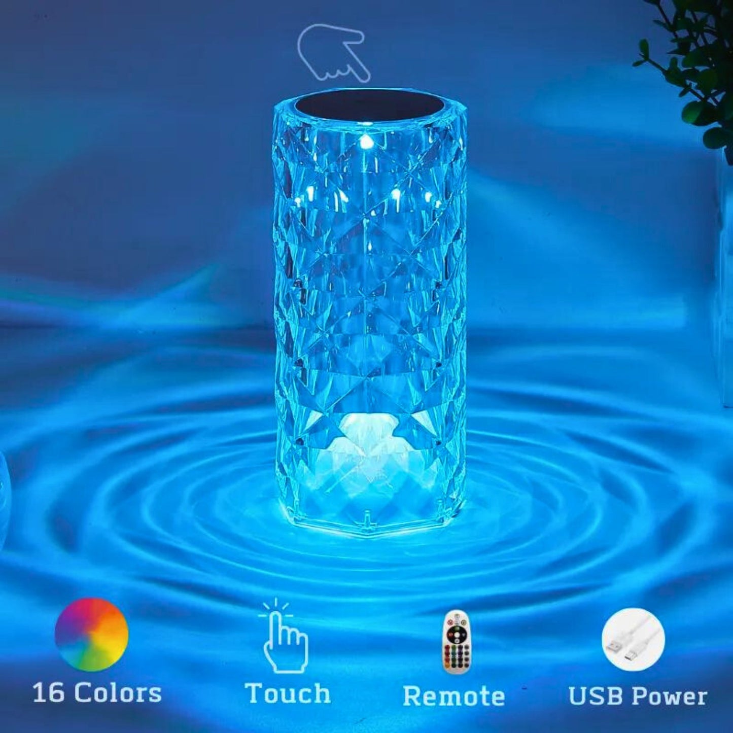 Crystal Glow Lamp π - VendoraGoods