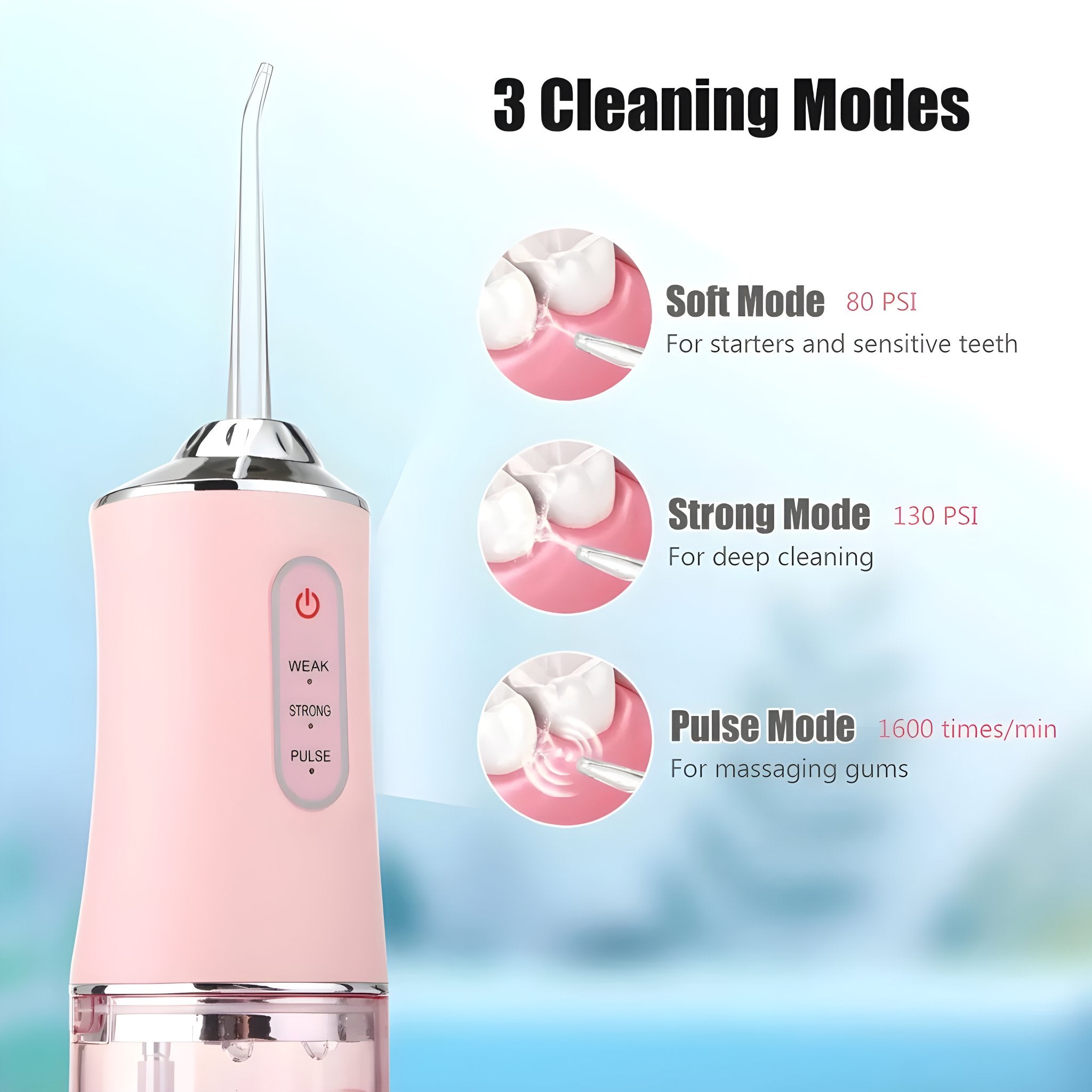 AquaPulse™ - Portable Dental Water Flosser - VendoraGoods