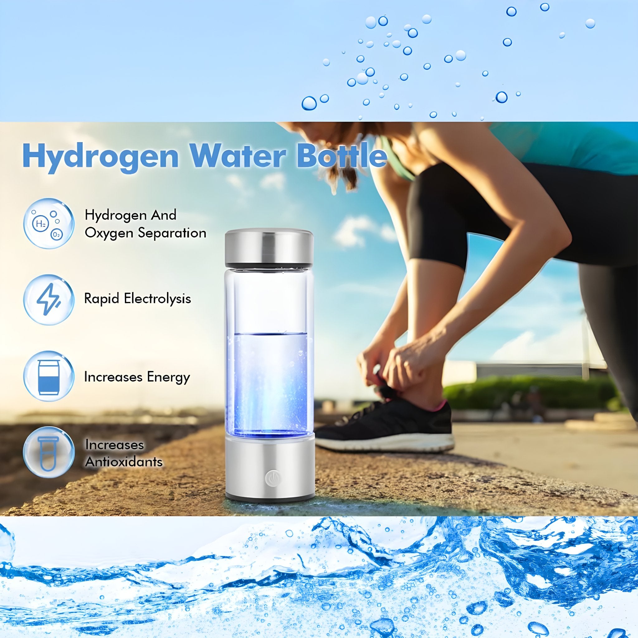 HydroBoost™ Hydrogen Water Bottle - VendoraGoods