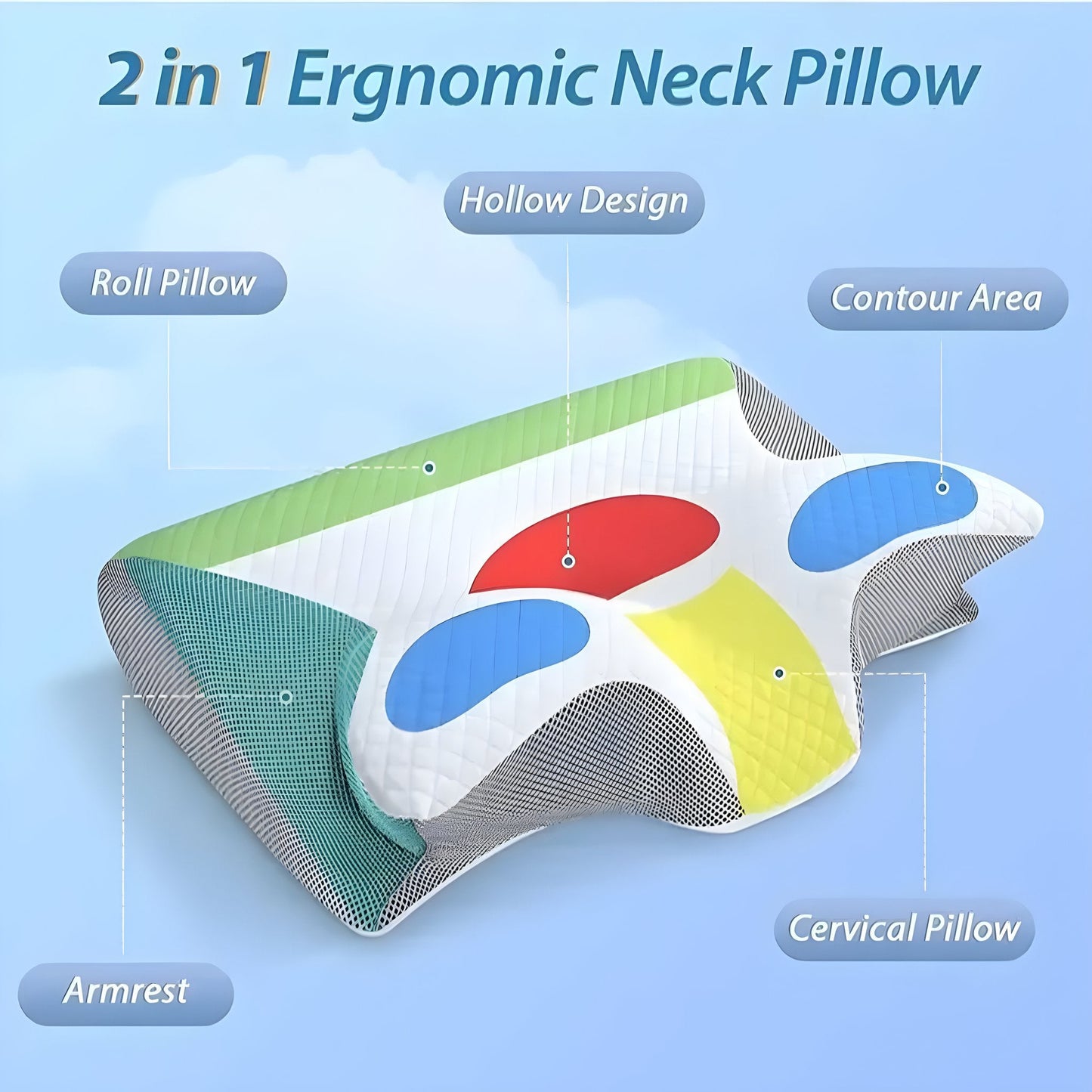 Sleep Enhancing Cervical Pain Relieving Pillow - VendoraGoods